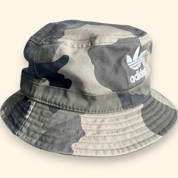 Adidas Originals Camo Bucket Hat | Size M (57 cm) | Streetwear Style - Picture 3 of 5